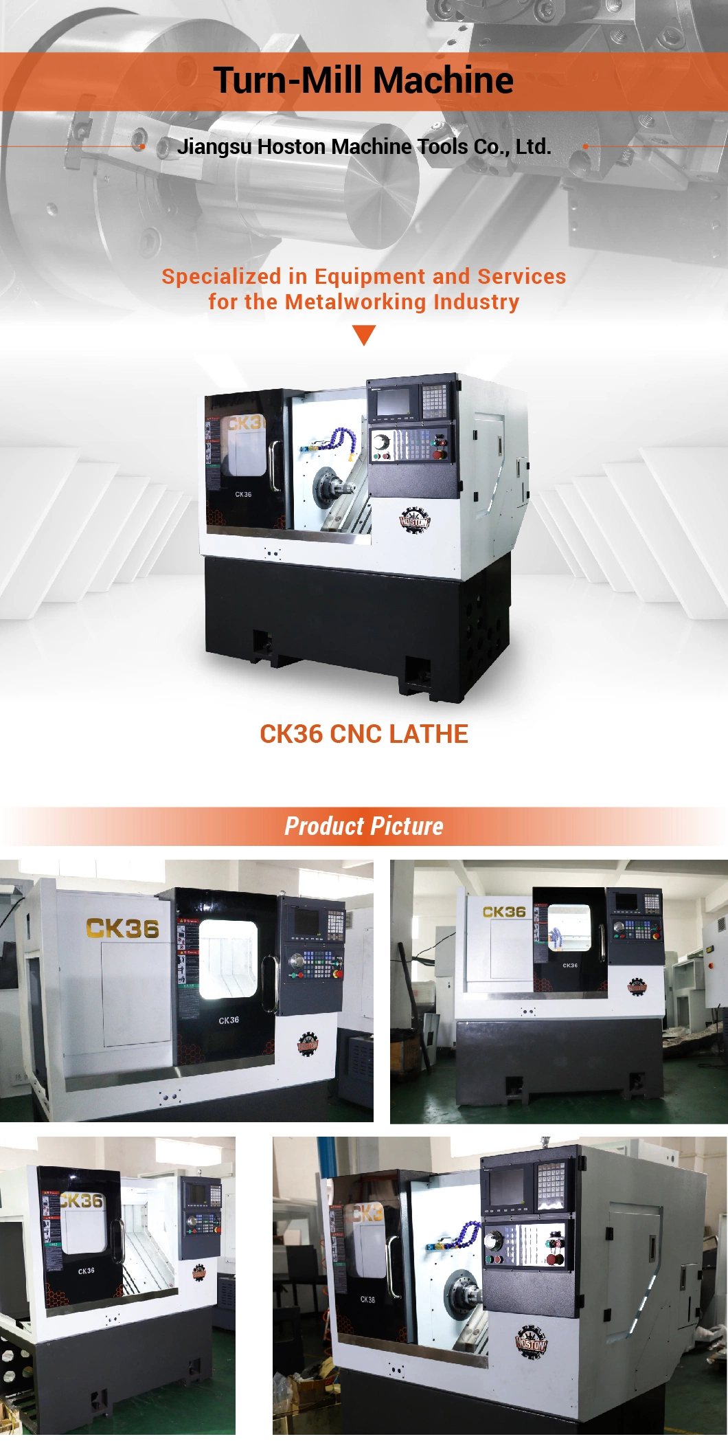 3 Axis Horizontal Slant Bed CNC Turning Milling Drilling Lathe Center Machine with Live Turret